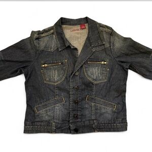 American Vintage Blue Jean Jacket Classic Denim Style